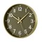 11.8 Inch Gold Frame Wall Clock, Non-Ticking Silent Quartz Clock with Easy-to-Read Large Numbers